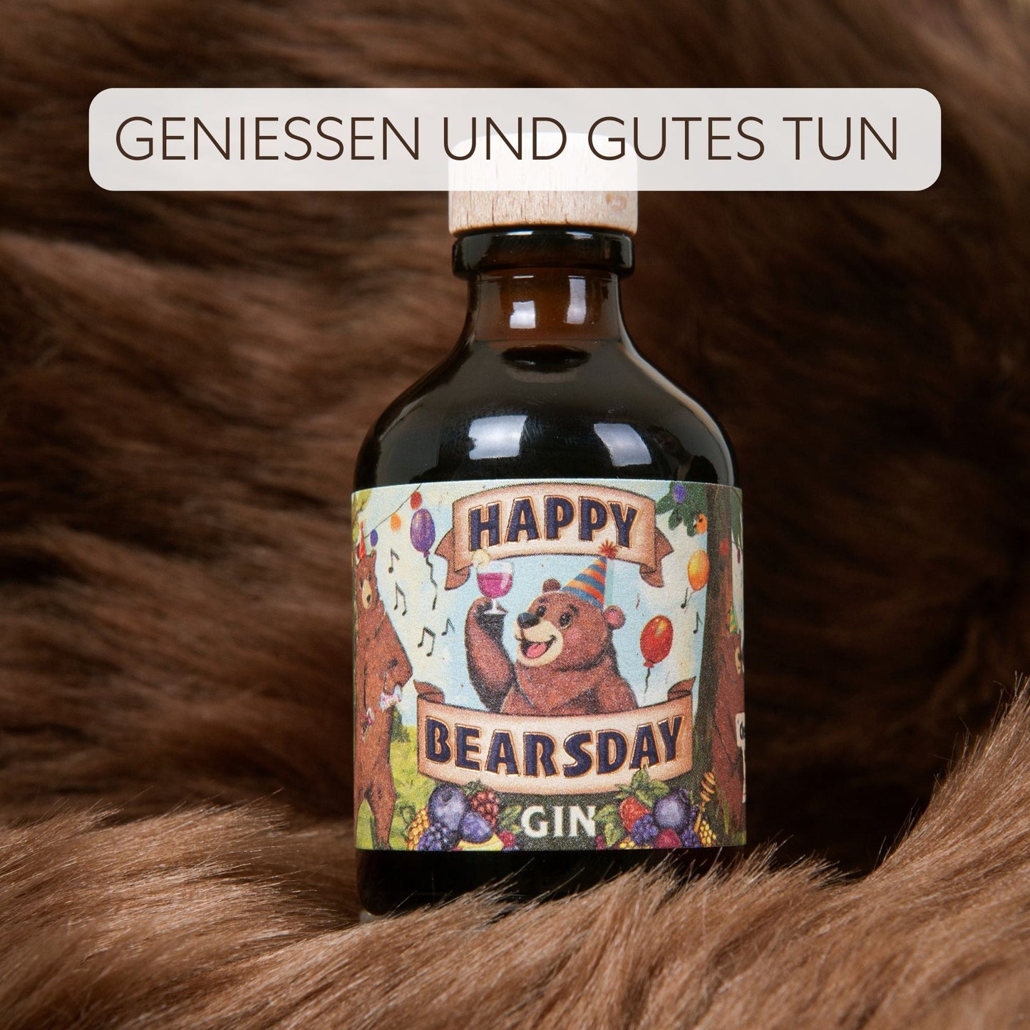 Happy Bearsday Gin 40% Vol. Miniatur - 50ml