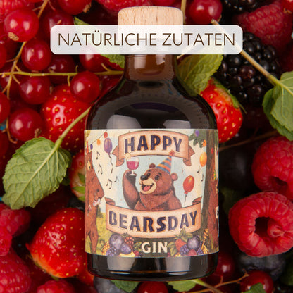 Happy Bearsday Gin 40% Vol. Miniatur - 50ml